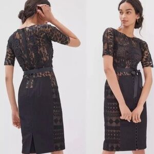 Byron Lars Black Midi Dress